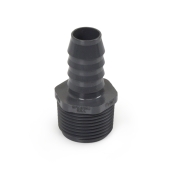 Spears 3/4" Barbed Insert x 1" Male NPT Threaded PVC Reducing Adapter, Sch 40, Gray - Image 3