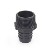 Spears 1-1/4" Barbed Insert x 1-1/2" Male NPT Threaded PVC Reducing Adapter, Sch 40, Gray - Image 4