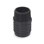 Spears 2" Barbed Insert x 1-1/2" Male NPT Threaded PVC Reducing Adapter, Sch 40, Gray - Image 4