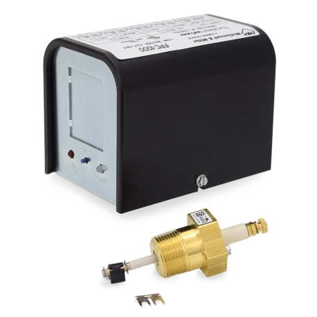 McDonnell & Miller FPC-1000-SP boilerwize, Universal Low Water Cut-Off, Short Probe, Manual/Auto Reset & Test Button, 24V/120V
