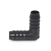 3/4" Barbed Insert 90° PVC Elbow, Sch 40, Gray Spears