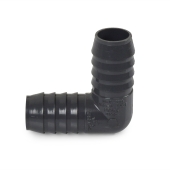 1" Barbed Insert 90° PVC Elbow, Sch 40, Gray Spears