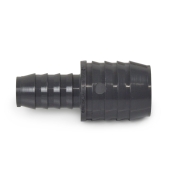 1-1/4" x 3/4" Barbed Insert PVC Reducing Coupling, Sch 40, Gray Spears