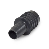 1-1/2" x 1" Barbed Insert PVC Reducing Coupling, Sch 40, Gray Spears