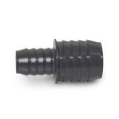 1-1/2" x 1" Barbed Insert PVC Reducing Coupling, Sch 40, Gray Spears