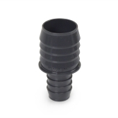 1-1/2" x 1" Barbed Insert PVC Reducing Coupling, Sch 40, Gray Spears