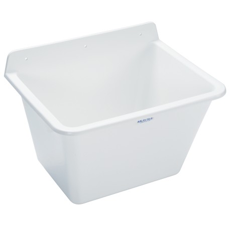 Mustee 22" x 17" x 17" Service Wall Mop Sink, White