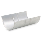 PHD #8 Self-Centering Insulation Support Shield, fits 5" Hanger, 5-5/8" ID x 8" long, Galvanized - Image 1
