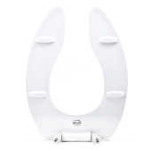 Bemis Bemis 1655CT (White) Commerical Plastic Elongated Toilet Seat w/ Check Hinges, Extra Heavy-Duty - Image 3
