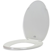 Bemis Bemis 170 (White) Economy Plastic Elongated Toilet Seat - Image 3