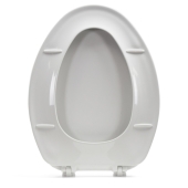 Bemis Bemis 170 (White) Economy Plastic Elongated Toilet Seat - Image 2