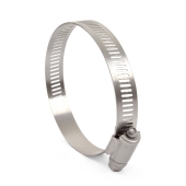 Oetiker 2" - 3", SAE 40, St. Steel Worm Gear Clamp - Image 2