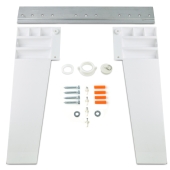 Mustee 23" x 23.5" x 14.38" Utilatub Laundry Sink/Tub w/ Scrub Board, Single Compartment, Wall-Mount, DuraStone - Image 2