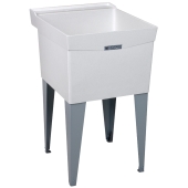 Mustee 20" x 24" x 14.38" Utilatub Laundry Sink/Tub, Single Compartment, Floor Standing, DuraStone - Image 1