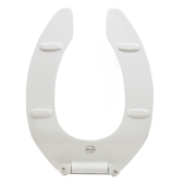 Bemis Bemis 1955CT (White) Commerical Plastic Elongated Toilet Seat w/ Check Hinges, Heavy-Duty - Image 3