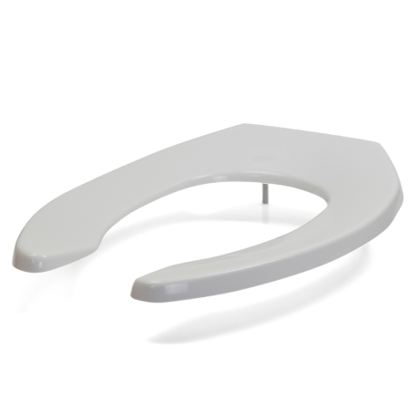 Bemis Bemis 1955CT (White) Commerical Plastic Elongated Toilet Seat w/ Check Hinges, Heavy-Duty