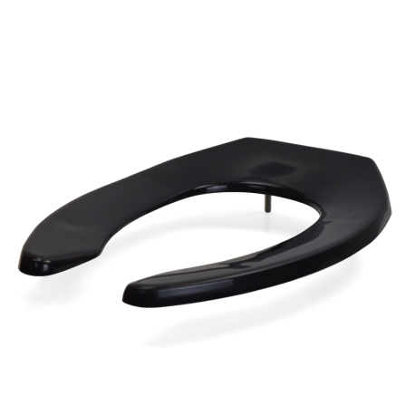 Bemis Bemis 1955CT (Black) Commerical Plastic Elongated Toilet Seat w/ Check Hinges, Heavy-Duty