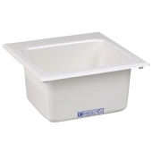 Mustee 15" x 15" x 7.75" Hospitality/Utility/Bar Sink, White - Image 1