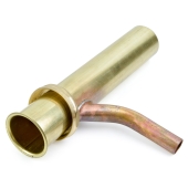 Sioux Chief 1-1/2" x 8", 22GA Trap-Ease Trap Primer Tailpiece w/ 1/2" (5/8" OD) Branch Outlet, Direct Connect, Rough Brass - Image 2