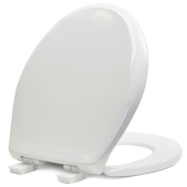 Bemis Bemis 200E4 (White) Premium Plastic Soft-Close Round Toilet Seat - Image 4
