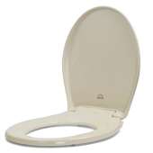 Bemis Bemis 200E4 (Bone) Premium Plastic Soft-Close Round Toilet Seat - Image 3
