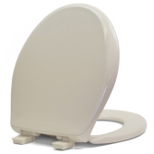 Bemis Bemis 200E4 (Bone) Premium Plastic Soft-Close Round Toilet Seat - Image 4
