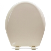 Bemis Bemis 200E4 (Bone) Premium Plastic Soft-Close Round Toilet Seat - Image 1