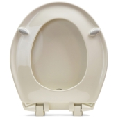 Bemis Bemis 200E4 (Biscuit/Linen) Premium Plastic Soft-Close Round Toilet Seat - Image 2
