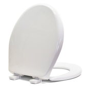 Bemis Bemis 200E4 (Cotton White) Premium Plastic Soft-Close Round Toilet Seat - Image 4