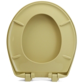 Bemis Bemis 200SLOWT (Harvest Gold) Premium Plastic Soft-Close Round Toilet Seat - Image 2