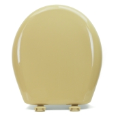 Bemis Bemis 200SLOWT (Harvest Gold) Premium Plastic Soft-Close Round Toilet Seat - Image 1