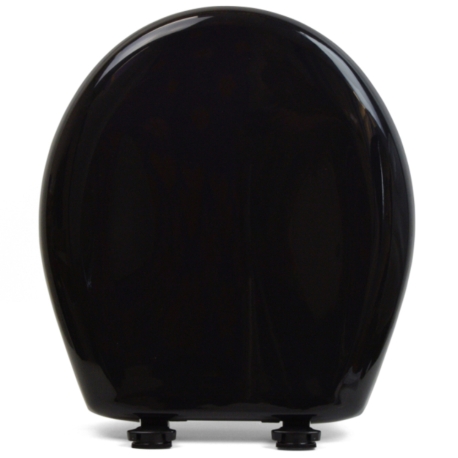 Bemis Bemis 200SLOWT (Black) Premium Plastic Soft-Close Round Toilet Seat