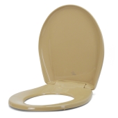 Bemis Bemis 200SLOWT (Sand) Premium Plastic Soft-Close Round Toilet Seat - Image 3
