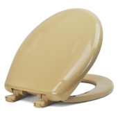 Bemis Bemis 200SLOWT (Sand) Premium Plastic Soft-Close Round Toilet Seat - Image 4