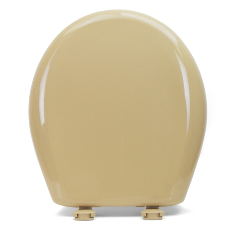 Bemis Bemis 200SLOWT (Sand) Premium Plastic Soft-Close Round Toilet Seat