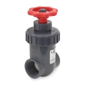 Spears 1-1/2" PVC (Sch 80) Gate Valve, FIP Threaded - Image 1