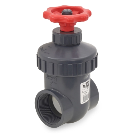 Spears 2" PVC (Sch 80) Gate Valve, FIP Threaded