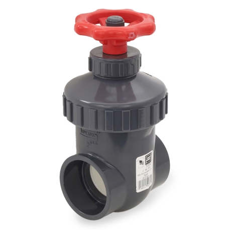 Spears 2" PVC (Sch 80) Gate Valve, Socket