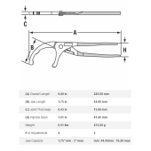 Channellock 209 Channellock 9" PVC Plier with 1.75"-3" Jaw Capacity - Image 2