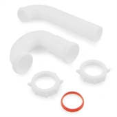 Sioux Chief 1-1/4" Tubular P-Trap, White Plastic - Image 2