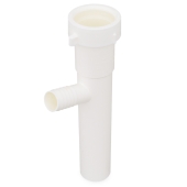 Sioux Chief 1-1/2" x 8" Plastic Tubular Slip Joint Dishwasher Tailpiece w/ 5/8" Hose Barb (7/8" OD Drain Inlet) - Image 2