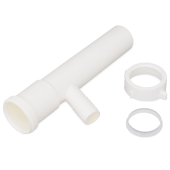 Sioux Chief 1-1/2" x 8" Plastic Tubular Slip Joint Dishwasher Tailpiece w/ 5/8" Hose Barb (7/8" OD Drain Inlet) - Image 3