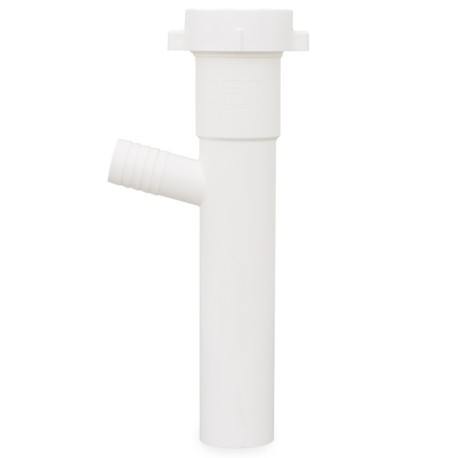 Sioux Chief 1-1/2" x 8" Plastic Tubular Slip Joint Dishwasher Tailpiece w/ 5/8" Hose Barb (7/8" OD Drain Inlet)