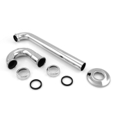 Sioux Chief 1-1/4" Heavy-Duty Brass Tubular P-Trap, 17GA, Chrome Plated - Image 2