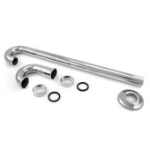 Sioux Chief 1-1/4" x 20", 17GA, Heavy-Duty Brass Tubular S-Trap, Chrome Plated - Image 3