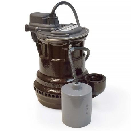 Liberty Pumps Automatic Sump Pump w/ Wide Angle Float Switch, 25' cord, 1/4 HP, 115V