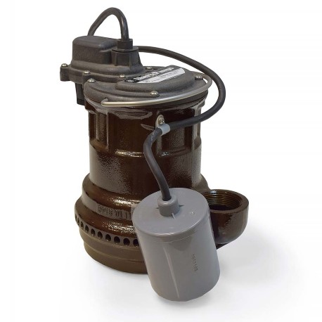 Liberty Pumps Automatic Sump Pump w/ Piggyback Wide Angle Float Switch, 10' cord, 1/4 HP, 115V