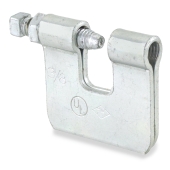 PHD 3/8" Galvanized Steel C-Clamp w/ Locknut - Image 2