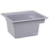 Mustee 25" x 22" x 12.75" Vector Multi-Task Utility Sink, VariStone Fiberglass, Twilight - Image 1