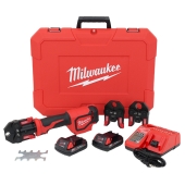 M18 Short Throw Press Tool Kit w/ 1/2", 3/4" & 1" PEX Crimp Jaws, (2) Batteries, Charger & Case Milwaukee